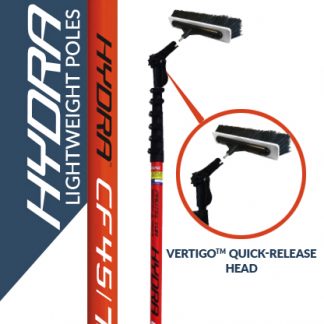 Hydra lightweight poles with the Vertigo quick-release head