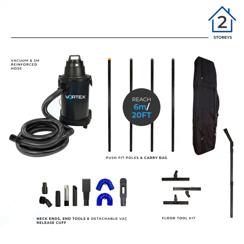 Vortex Gutter Vacuum Kit - Piccolo Entry Level