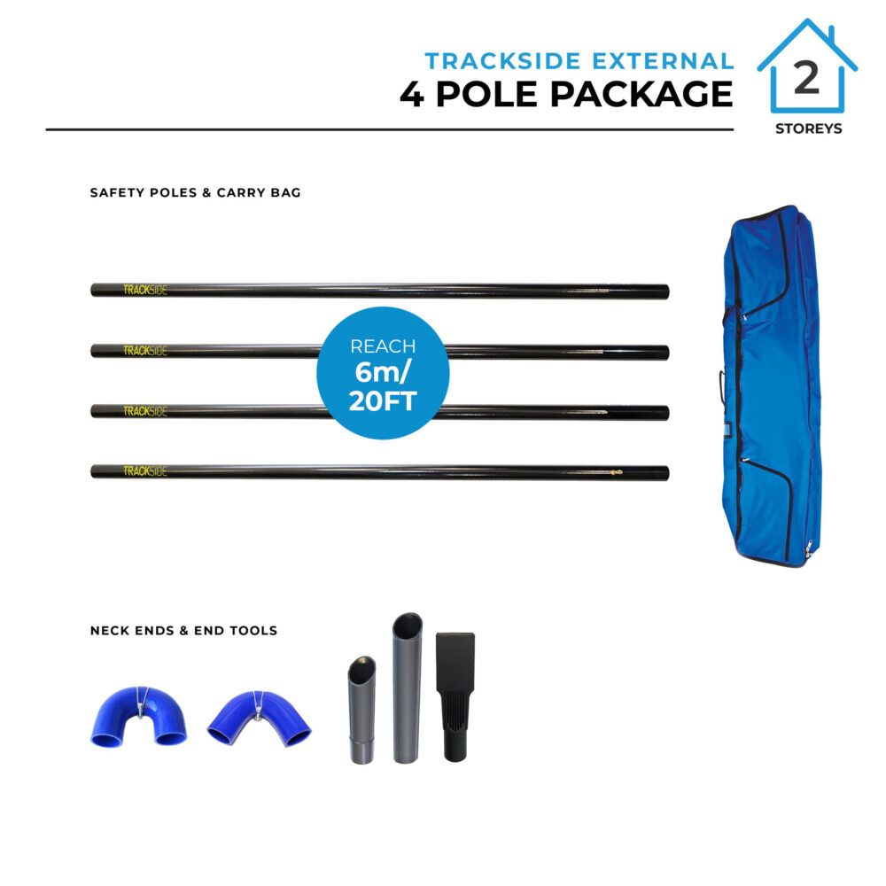 Vortex Trackside High Reach Safety Pole Sets (44mm - for use with Entry Level Vacuum)