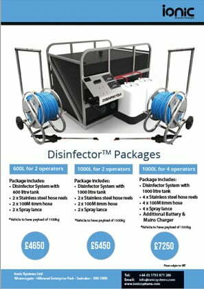 Ionic Disinfector Packages
